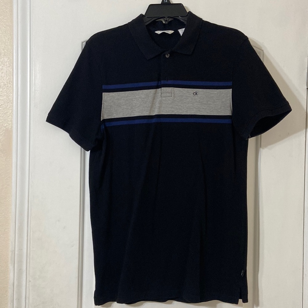 Men’s Calvin Klein black polo shirt